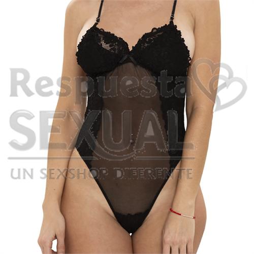 Body de Tul y Puntilla en Talla XL Sensual