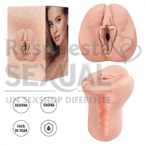Amelia Masturbador Super Realista con Vagina en silicona de grado Medico
