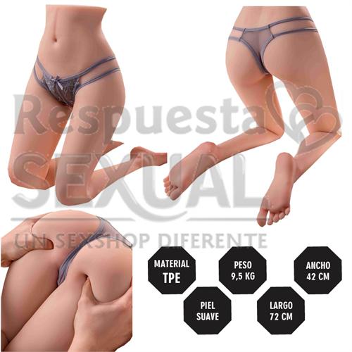 Semi Torso Realista Con piernas articulables – 9.5 KG