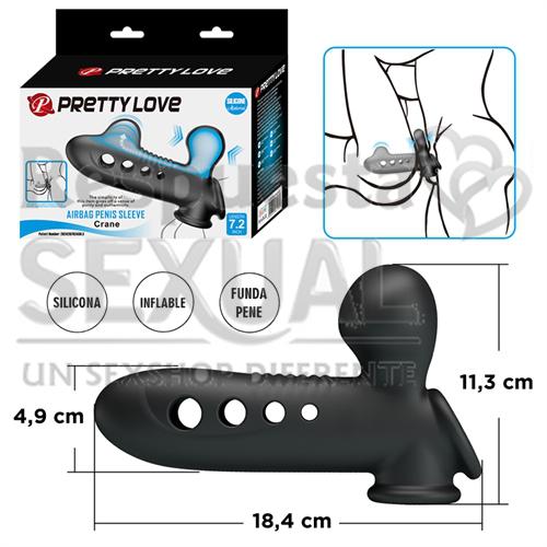 Funda para Pene con Airbag Patente Estimulación de Glande y Control de Eyaculación