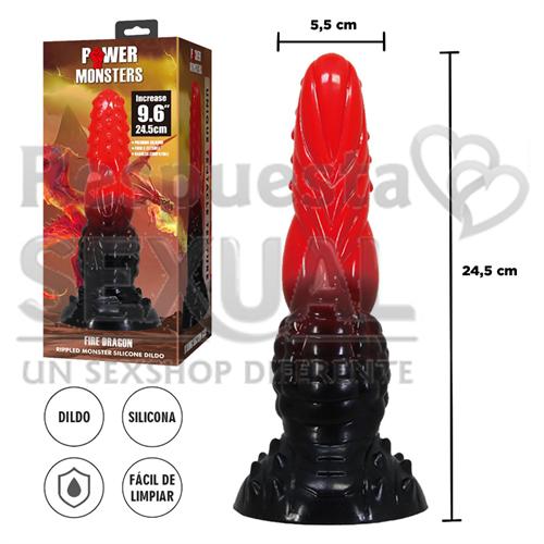 Monster Fire Dragon - dildo con sopapa