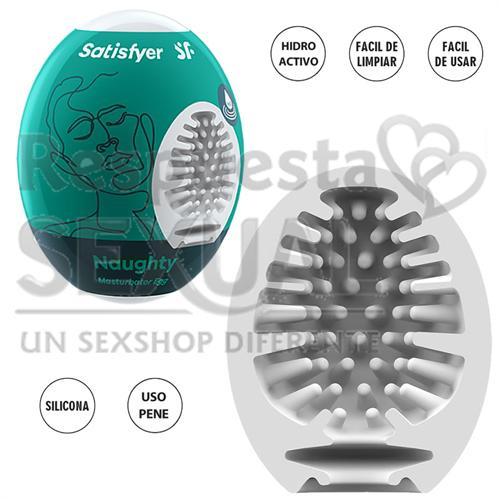 Masturbador Egg Single naughty de suave textura
