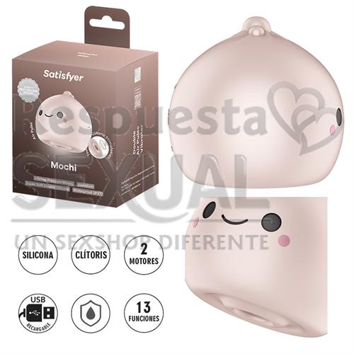Mochi succionador estimulador de clitoris y carga USB