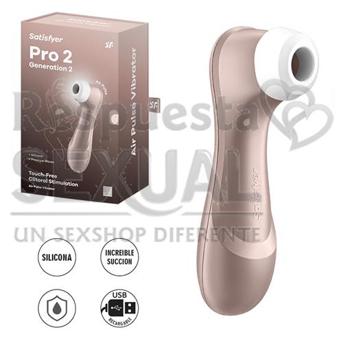 Pro 2 light rose gold succionador de clitoris con USB C