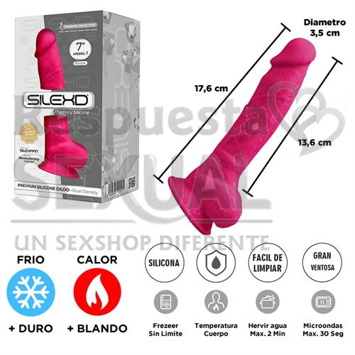 Dildo Rosa Premium Real Skin Model 1 de 18 centimetros con ventosa