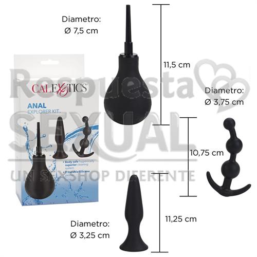 Kit Anal plug,dilatador y limpiador