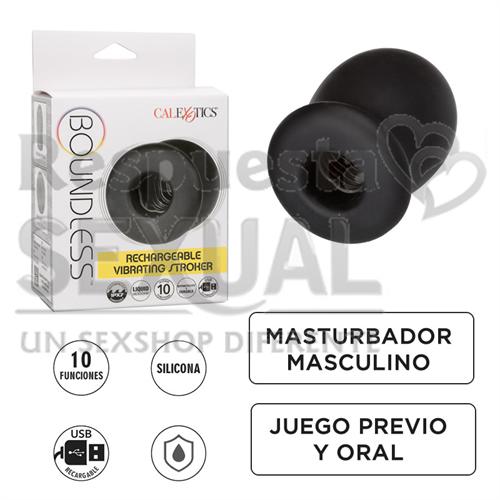 Masturbador con vibracion y carga USB