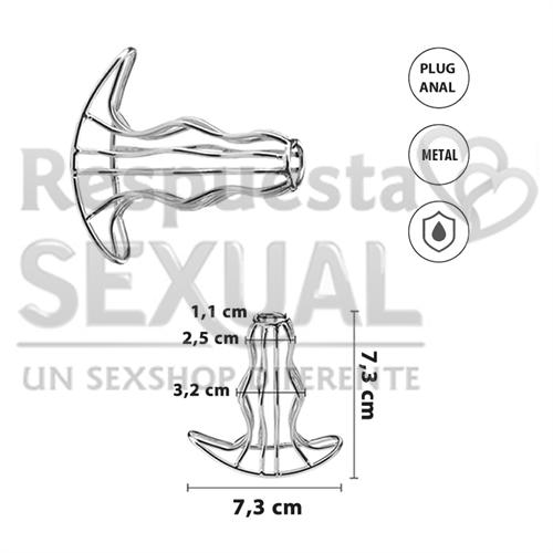 Plug anal hueco de metal Small