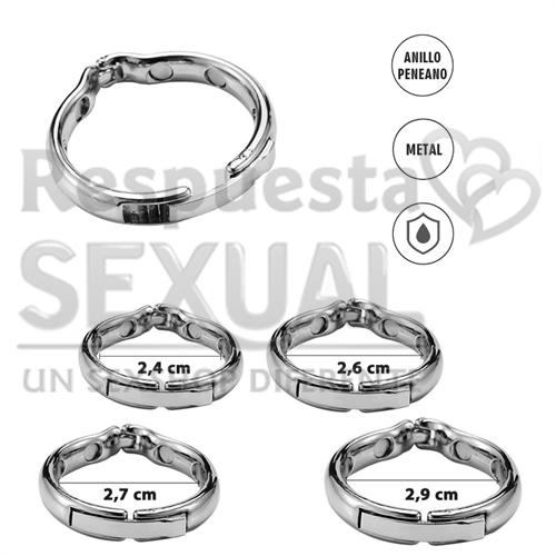 Anillo para el pene metalico S