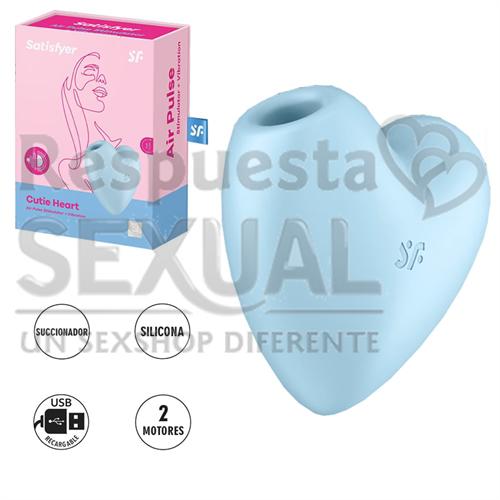 Cutie Heart Succionador en forma de corazon y carga USB