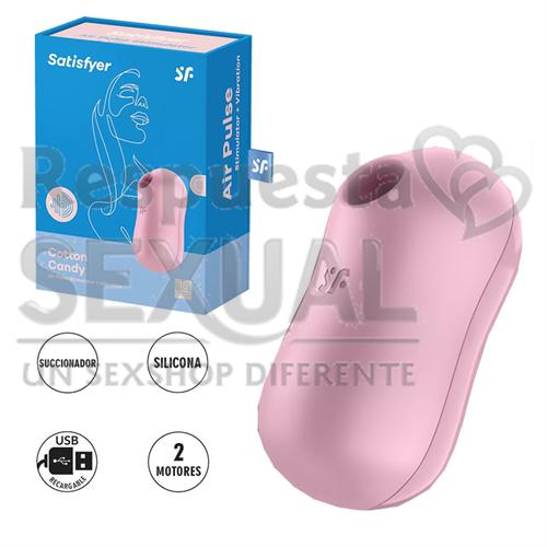 Cotton Candy Succionador de clitoris con carga USB