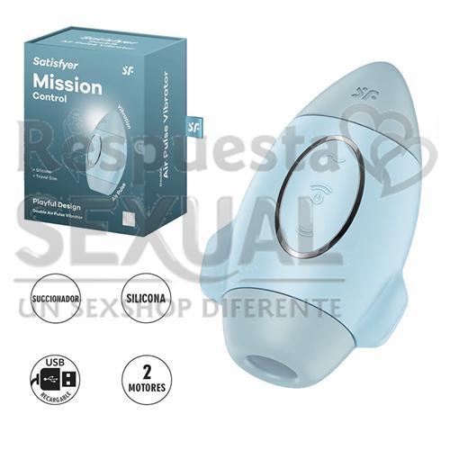 Mission Control Succionador y vibrador con carga USB