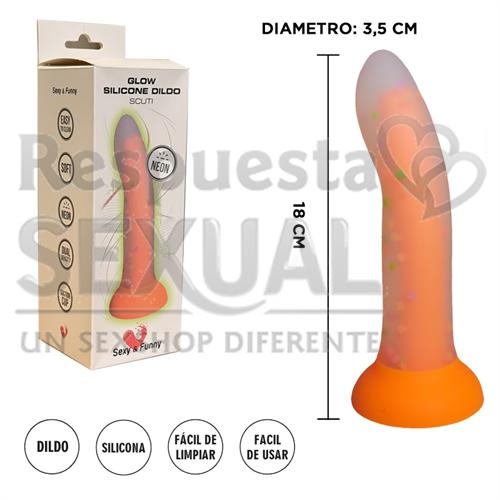 Dildo de Silicona Clásico 18 cm – Suave al Tacto
